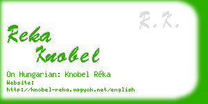 reka knobel business card